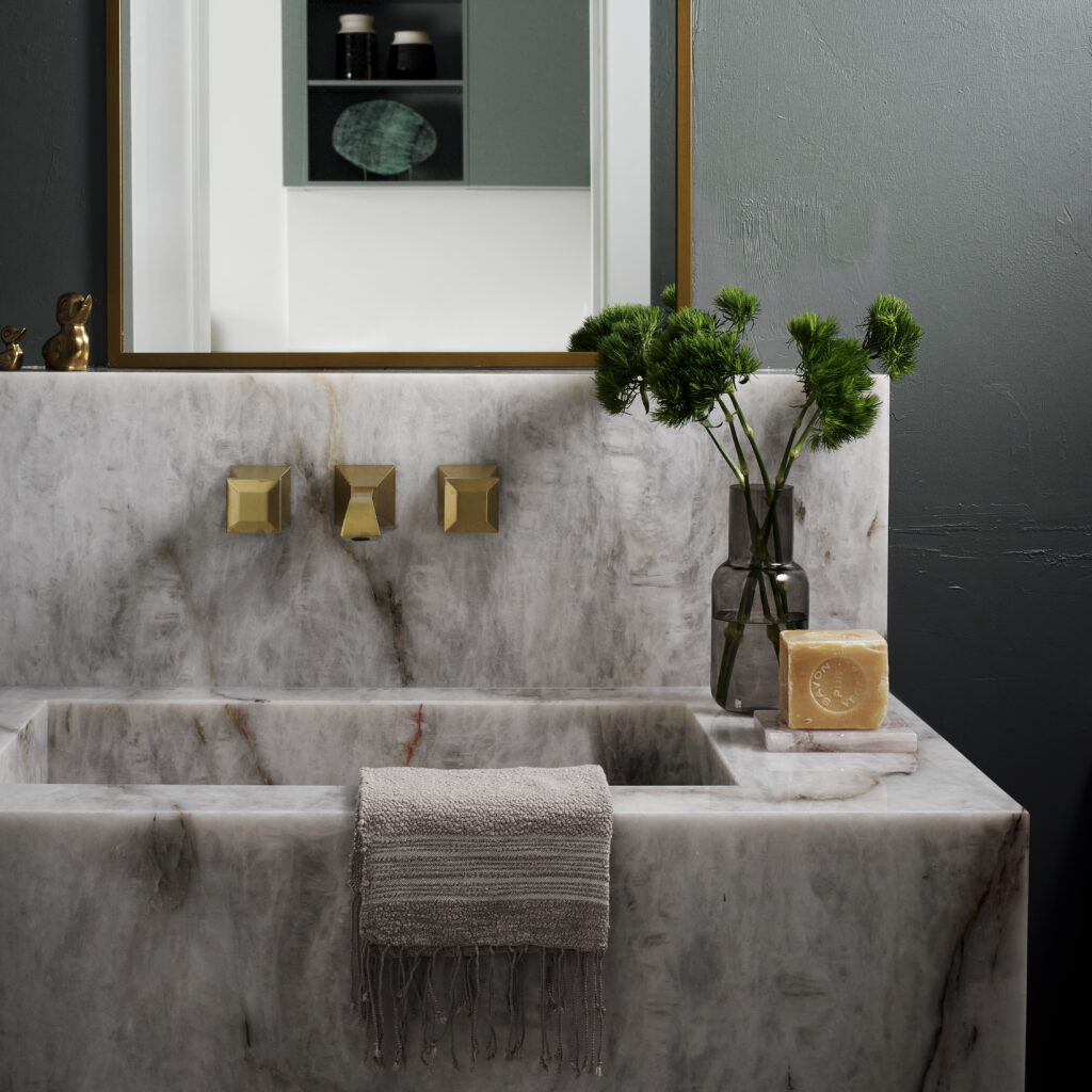 modern bathroom marble sink